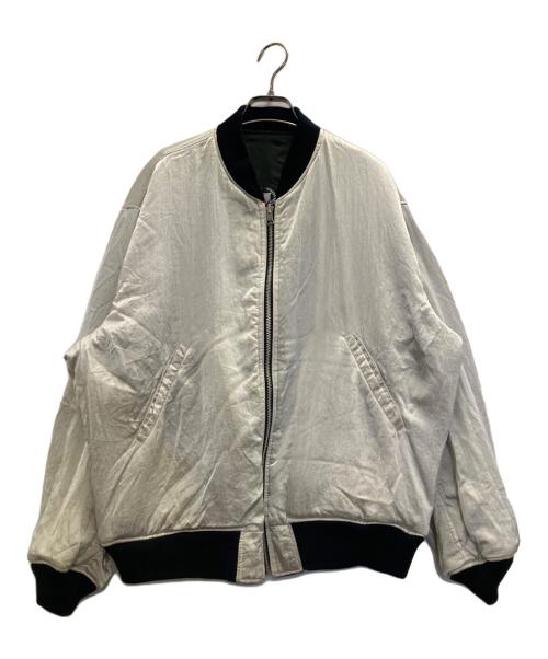 MAYSON GREY（メイソングレイ）MAYSON GREY (メイソングレイ) リバーシブルサテンジャケット ブラック×アイボリー サイズ:FREEの古着・服飾アイテム