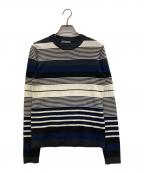 theoryセオリー）の古着「ボーダーリブニット」｜ネイビー