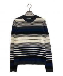 theory（セオリー）の古着「ボーダーリブニット」｜ネイビー