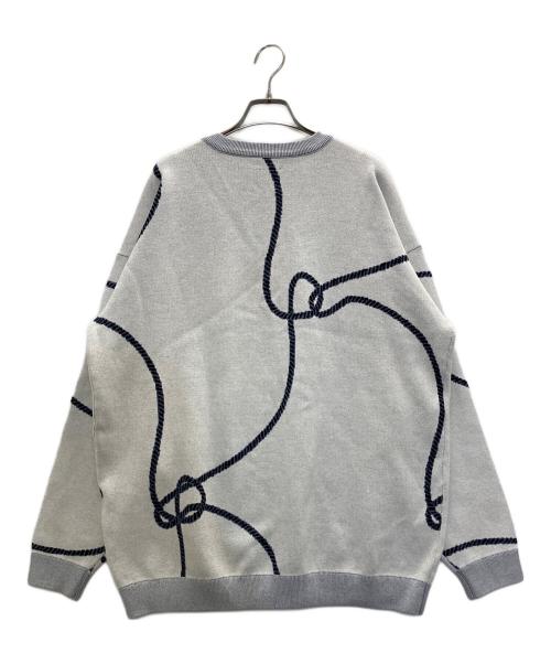 Lui's（ルイス）Lui's (ルイス) ロープ柄ニット グレー サイズ:Ⅿの古着・服飾アイテム