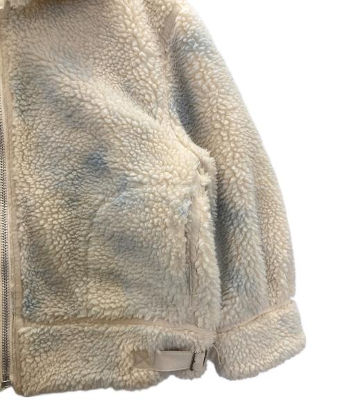 KURO（クロ）KURO (クロ) ボアB-3ジャケット アイボリーの古着・服飾アイテム