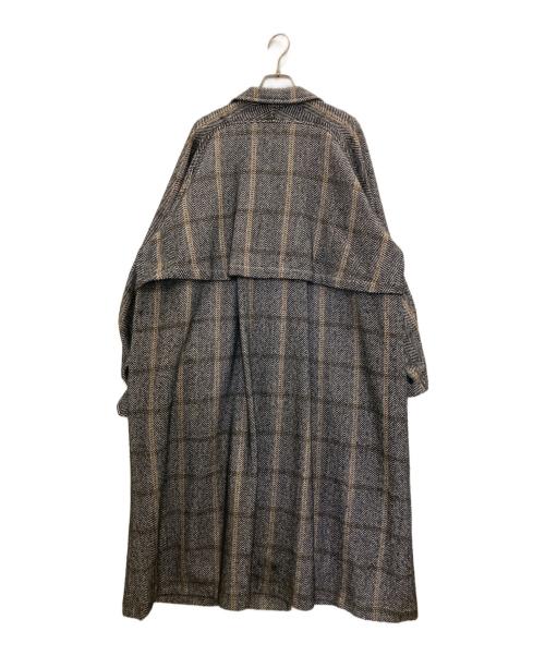 mici（ミチ）mici (ミチ) ヘリンボーンコート ブラック サイズ:表記無しの古着・服飾アイテム
