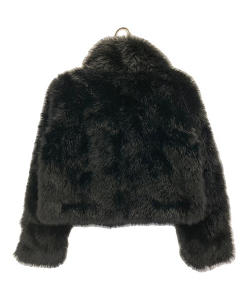 ZARA（ザラ）ZARA (ザラ) スタンドカラーFファージャケット ブラック サイズ:Sの古着・服飾アイテム