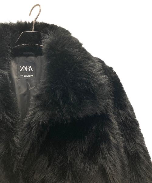 ZARA（ザラ）ZARA (ザラ) スタンドカラーFファージャケット ブラック サイズ:Sの古着・服飾アイテム