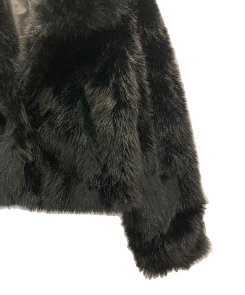 ZARA（ザラ）ZARA (ザラ) スタンドカラーFファージャケット ブラック サイズ:Sの古着・服飾アイテム