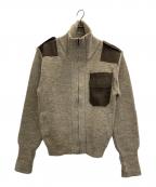 the woolly pullyザ ウーリー ピューリー）の古着「コマンドニットジャケット」｜ベージュ
