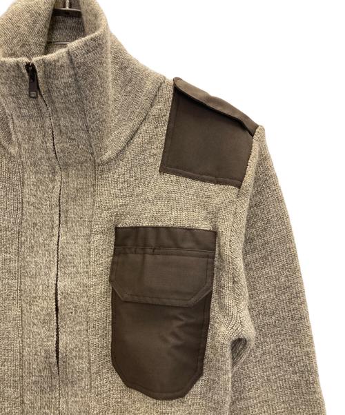 the woolly pully（ザ ウーリー ピューリー）the woolly pully (ザ ウーリー ピューリー) コマンドニットジャケット ベージュ サイズ:36の古着・服飾アイテム