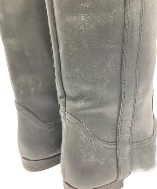 FABIO RUSCONI（ファビオルスコーニ）FABIO RUSCONI (ファビオルスコーニ) ヴィンテージ加工レザーブーツ ブラック サイズ:23.5cmの古着・服飾アイテム