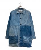 FDMTLファンダメンタル）の古着「パッチワークデニムシャツジャケット」｜インディゴ