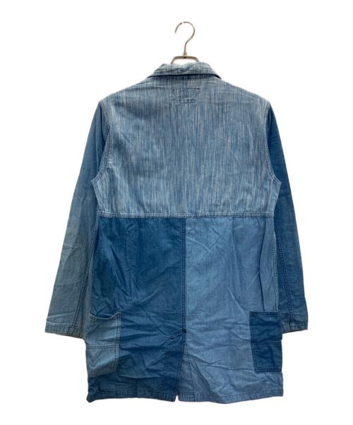 FDMTL（ファンダメンタル）FDMTL (ファンダメンタル) パッチワークデニムシャツジャケット インディゴ サイズ:2の古着・服飾アイテム