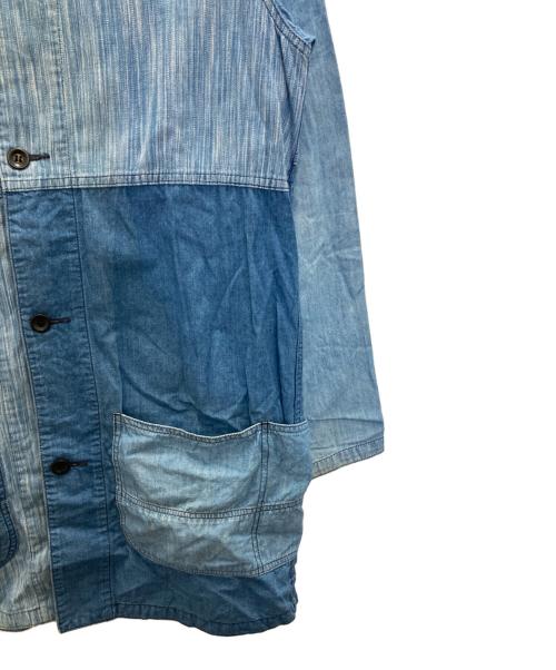 FDMTL（ファンダメンタル）FDMTL (ファンダメンタル) パッチワークデニムシャツジャケット インディゴ サイズ:2の古着・服飾アイテム