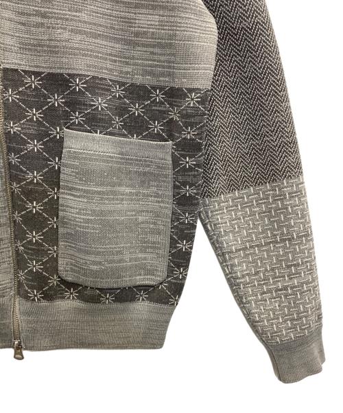 FDMTL（ファンダメンタル）FDMTL (ファンダメンタル) パッチワークパーカー グレー サイズ:1の古着・服飾アイテム