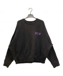 MICA&DEAL×Americana（マイカアンドディール×アメリカーナ）の古着「別注[M.C.W] ロゴプリント スウェット」｜ブラック