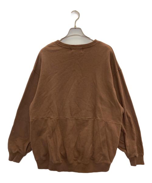 Americana（アメリカーナ）Americana (アメリカーナ) フロントプリントクルーネックスウェット ブラウン サイズ:表記無しの古着・服飾アイテム