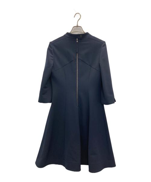 FOXEY NEWYORK（フォクシーニューヨーク）FOXEY NEWYORK (フォクシーニューヨーク) バッグジップワンピース ネイビー サイズ:42の古着・服飾アイテム