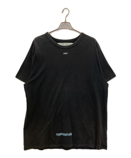 OFFWHITE（オフホワイト）OFFWHITE (オフホワイト) DIAG TEMPERATURE S/S TEE ブラック サイズ:Lの古着・服飾アイテム