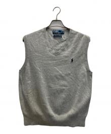 POLO RALPH LAUREN（ポロ・ラルフローレン）の古着「ニットベスト」｜グレー