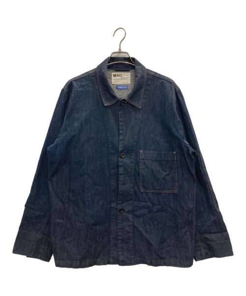 MHL（エムエイチエル）MHL (エムエイチエル) CANTONOVERALLS (キャントンオーバーオールズ) カバーオール ブルー サイズ:40の古着・服飾アイテム