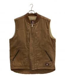 Dickies（ディッキーズ）の古着「ダック地ワークベスト」｜ブラウン