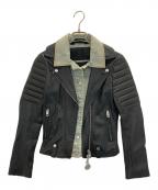DIESELディーゼル）の古着「バイカージャケット」｜ブラック