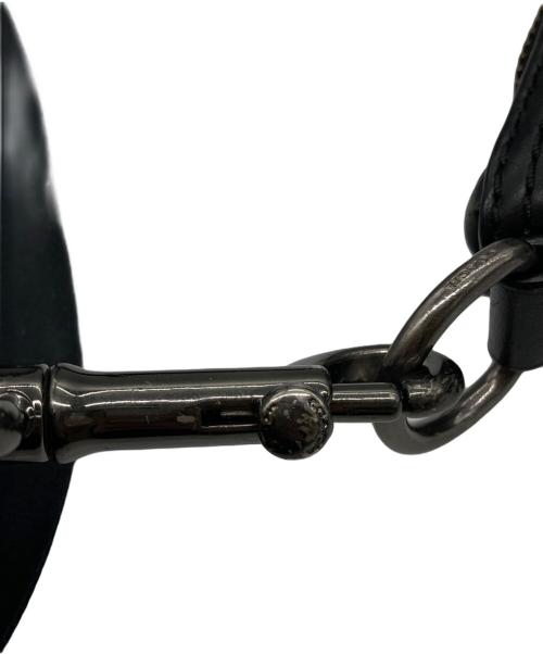 COACH（コーチ）COACH (コーチ) レザーショルダーバッグ ブラックの古着・服飾アイテム