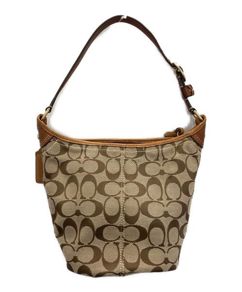 COACH（コーチ）COACH (コーチ) シグネチャ―ワンショルダーバッグ ブラウンの古着・服飾アイテム