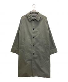 green label relaxing（グリーンレーベルリラクシング）の古着「TWギャバモーターサイクルコート」｜グリーン