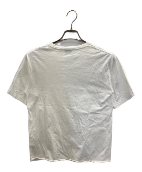 Saint Laurent Paris（サンローランパリ）Saint Laurent Paris (サンローランパリ) ロゴクルーネックTシャツ ホワイト サイズ:XSの古着・服飾アイテム