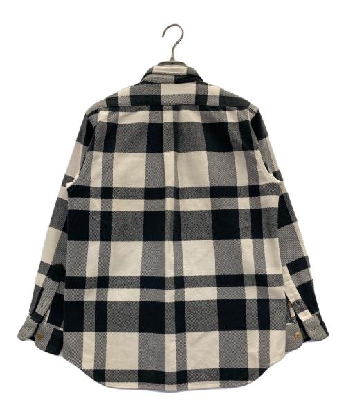 POLO RALPH LAUREN（ポロ・ラルフローレン）POLO RALPH LAUREN (ポロ・ラルフローレン) 80s バッファローチェックシャツ ホワイト×ブラック サイズ:160の古着・服飾アイテム