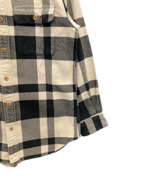 POLO RALPH LAUREN（ポロ・ラルフローレン）POLO RALPH LAUREN (ポロ・ラルフローレン) 80s バッファローチェックシャツ ホワイト×ブラック サイズ:160の古着・服飾アイテム