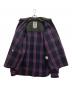 中古・古着 URSUS BAPE (アーサスベイプ) チェックヘビーネルシャツ パープル サイズ:Ⅿ：6000円