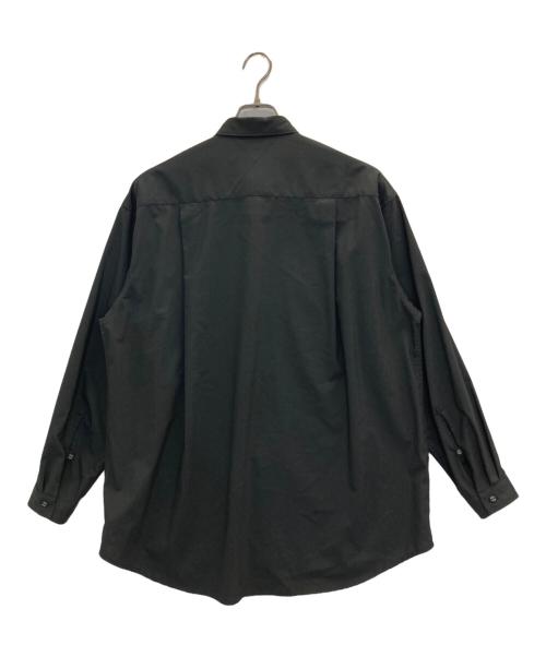 White Mountaineering Repose Wear（ホワイトマウンテニアリング リポーズウェア）White Mountaineering Repose Wear (ホワイトマウンテニアリング リポーズウェア) RAGULAR COLLAR SHIRT/レギュラーカラーシャツ ブラック サイズ:1の古着・服飾アイテム