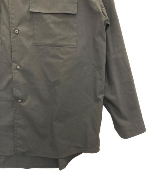 White Mountaineering Repose Wear（ホワイトマウンテニアリング リポーズウェア）White Mountaineering Repose Wear (ホワイトマウンテニアリング リポーズウェア) RAGULAR COLLAR SHIRT/レギュラーカラーシャツ ブラック サイズ:1の古着・服飾アイテム