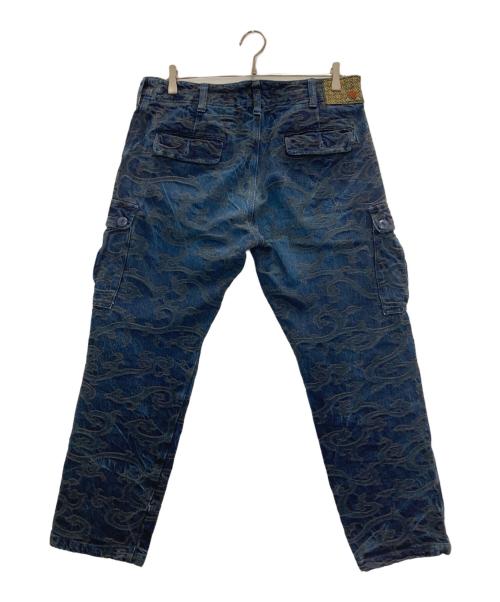 ETERNAL（エターナル）ETERNAL (エターナル) 総刺繍デニムパンツ インディゴ サイズ:W32の古着・服飾アイテム