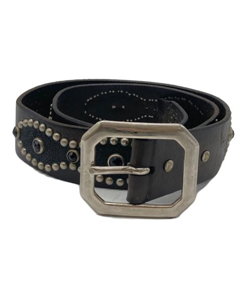 htc（エイチティーシー）HTC (エイチティーシー) スタッズベルト ダークブラウン サイズ:23cmの古着・服飾アイテム