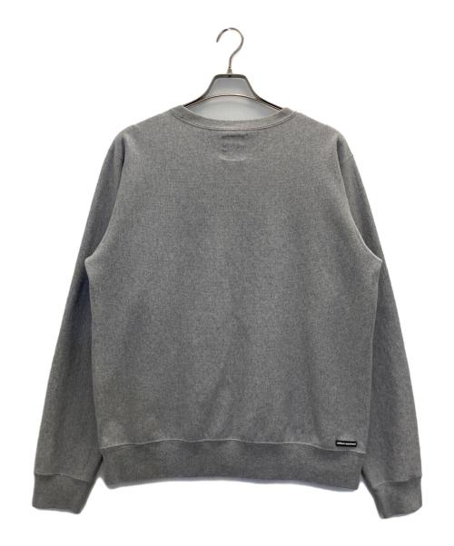 uniform experiment（ユニフォームエクスペリメント）uniform experiment (ユニフォームエクスペリメント) GOTHIC LOGO CREWNECK SWEAT グレー サイズ:1の古着・服飾アイテム