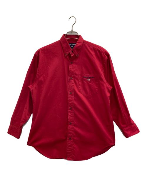 POLO SPORT（ポロスポーツ）POLO SPORT (ポロスポーツ) 90s BIG SHIRTS B.D.SHIRTS レッド サイズ:9の古着・服飾アイテム