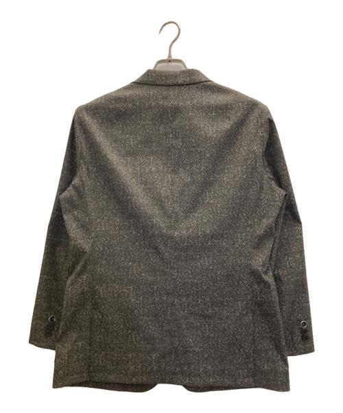 LANVIN en Bleu（ランバンオンブルー）LANVIN en Bleu (ランバンオンブルー) ノイズプリントテーラードジャケット グレー サイズ:48の古着・服飾アイテム