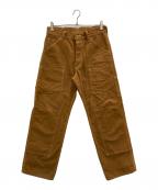 EIGHT Gエイトジー）の古着「ダック ダブルニー ペインターパンツ」｜ブラウン