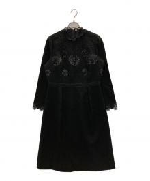 CHRISCELIN（クリスセリーン）の古着「ブラウスワンピース」｜ブラック