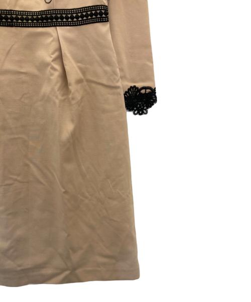 CHRISCELIN（クリスセリーン）CHRISCELIN (クリスセリーン) ブラウスワンピース ベージュ サイズ:40の古着・服飾アイテム