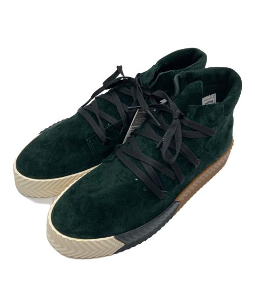 adidas（アディダス）adidas (アディダス) ALEXANDER WANG (アレキサンダー・ワン) ハイカットスニーカー グリーン サイズ:28.5cm 未使用品の古着・服飾アイテム
