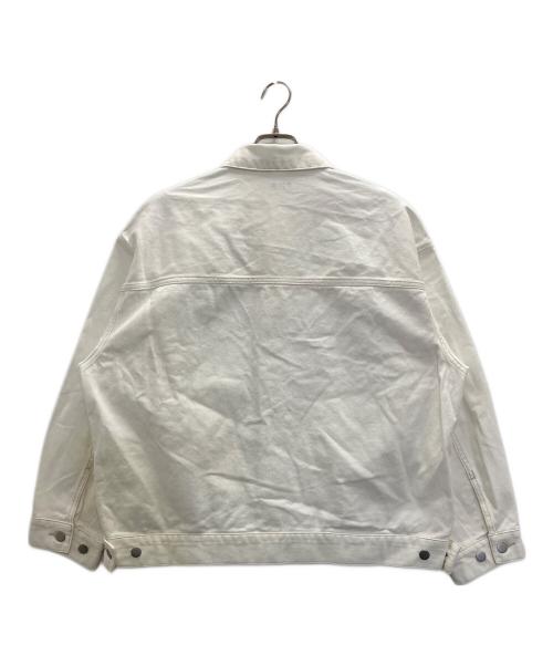 JOURNAL STANDARD relume（ジャーナルスタンダード レリューム）JOURNAL STANDARD relume (ジャーナルスタンダード レリューム) デニムトラッカージャケット ホワイト サイズ:Ｌの古着・服飾アイテム