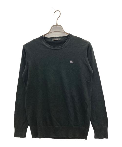 BURBERRY BLACK LABEL（バーバリーブラックレーベル）BURBERRY BLACK LABEL (バーバリーブラックレーベル) カシミヤ混ニット ブラック サイズ:Mの古着・服飾アイテム