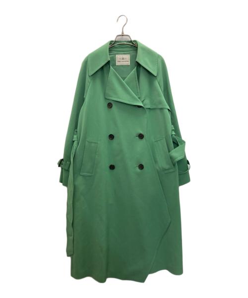 GRACE CONTINENTAL（グレースコンチネンタル）GRACE CONTINENTAL (（グレースコンチネンタル) アシメトレンチコート グリーン サイズ:36の古着・服飾アイテム