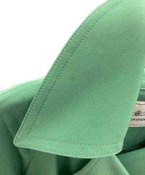 GRACE CONTINENTAL（グレースコンチネンタル）GRACE CONTINENTAL (（グレースコンチネンタル) アシメトレンチコート グリーン サイズ:36の古着・服飾アイテム