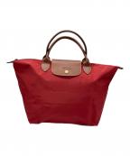 LONGCHAMPロンシャン）の古着「ルプリアージュトートバッグM」｜レッド