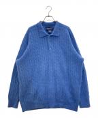DAVIS&SQUIREデイビスアンドスクワイア）の古着「カシミヤニットポロシャツ」｜ブルー