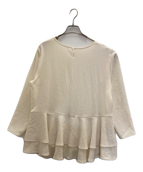 BEARDSLEY（ビアズリー）BEARDSLEY (ビアズリー) 裾フリルブラウス アイボリー サイズ:FREEの古着・服飾アイテム