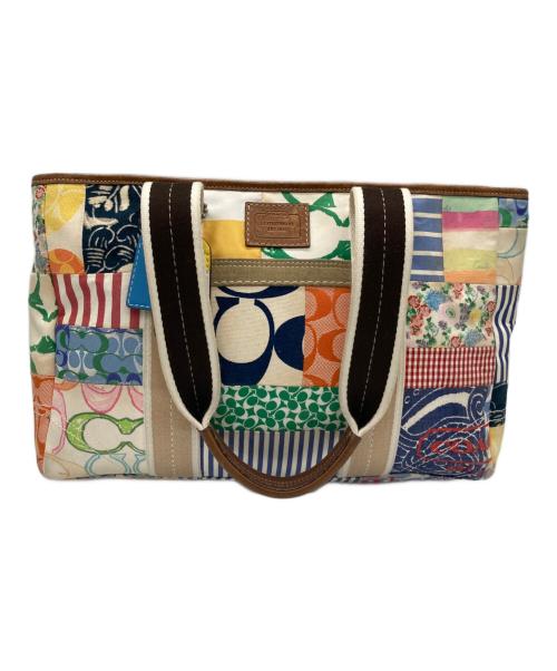 COACH（コーチ）COACH (コーチ) パッチワークトートバッグ マルチカラーの古着・服飾アイテム
